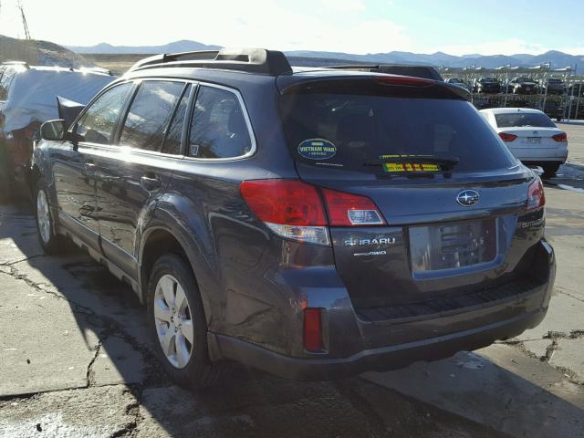 4S4BRCCC5C3245459 - 2012 SUBARU OUTBACK 2. GRAY photo 3