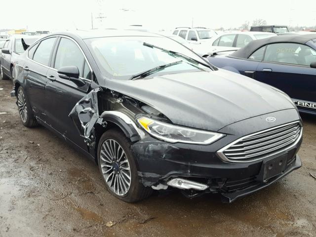 3FA6P0H96HR333443 - 2017 FORD FUSION SE BLACK photo 1