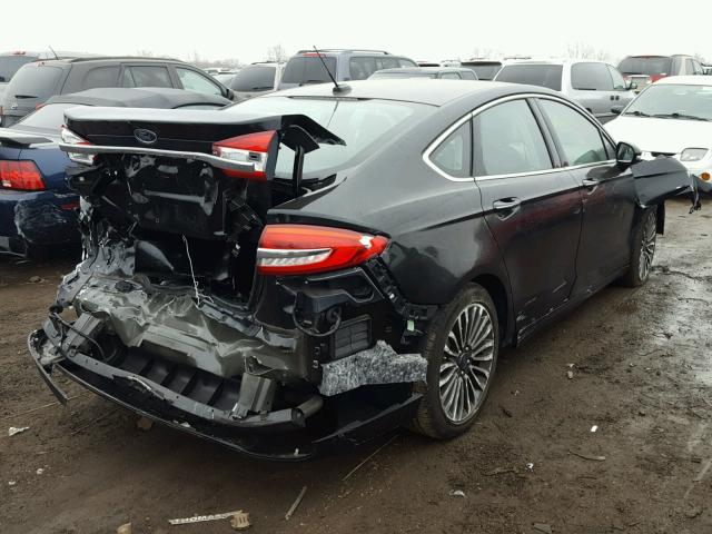 3FA6P0H96HR333443 - 2017 FORD FUSION SE BLACK photo 4