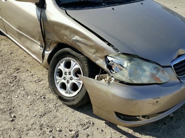 1NXBR32E85Z363960 - 2005 TOYOTA COROLLA CE GOLD photo 9