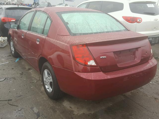 1G8AG52F55Z155266 - 2005 SATURN ION LEVEL MAROON photo 3