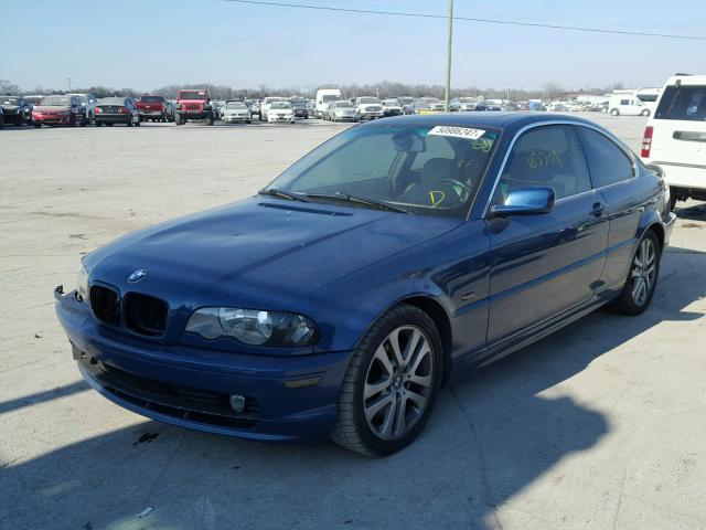 WBABN53442PH01589 - 2002 BMW 330 CI BLUE photo 2