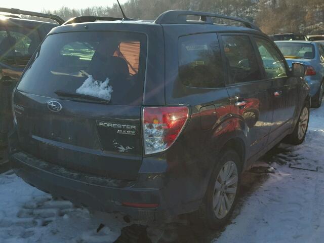 JF2SHADC8BH722981 - 2011 SUBARU FORESTER 2 BLACK photo 4