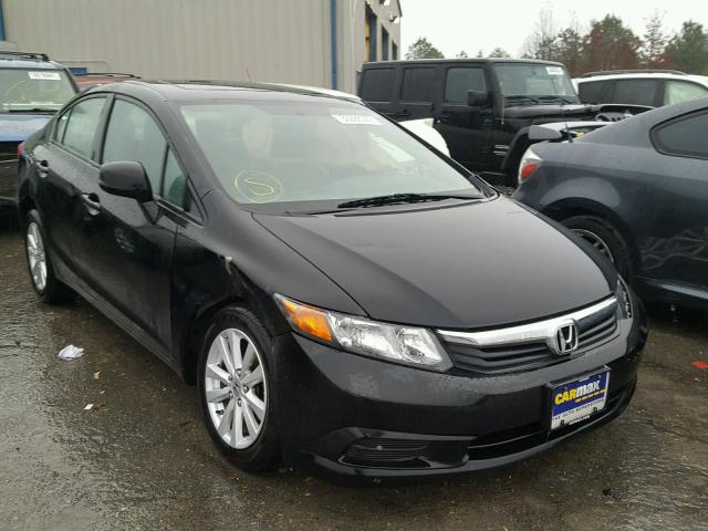19XFB2F85CE390103 - 2012 HONDA CIVIC EX შავი ფოტო 1