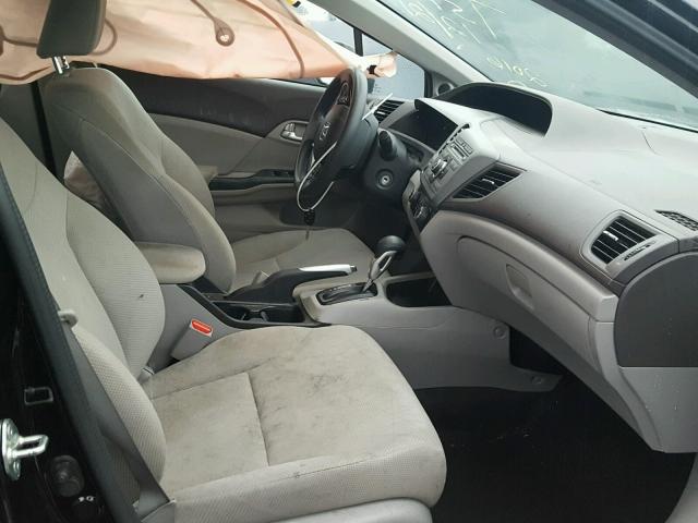 19XFB2F85CE390103 - 2012 HONDA CIVIC EX შავი ფოტო 5
