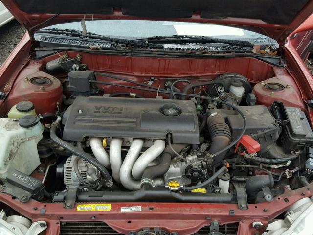 2T1BR12E81C489431 - 2001 TOYOTA COROLLA CE RED photo 7