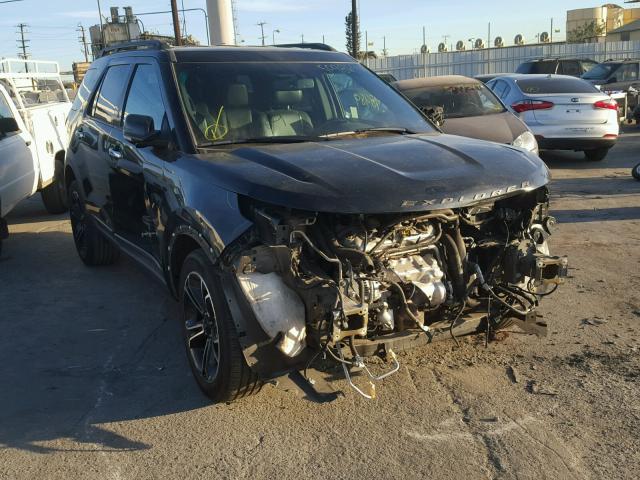 1FM5K8GT2DGC61556 - 2013 FORD EXPLORER S BLACK photo 1