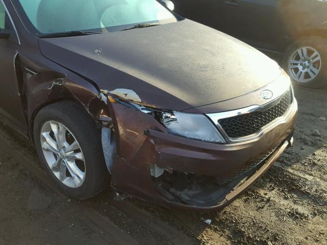 5XXGN4A74CG012996 - 2012 KIA OPTIMA EX BURGUNDY photo 9