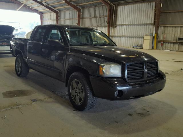 1D7HE48N46S703079 - 2006 DODGE DAKOTA QUA BLACK photo 1