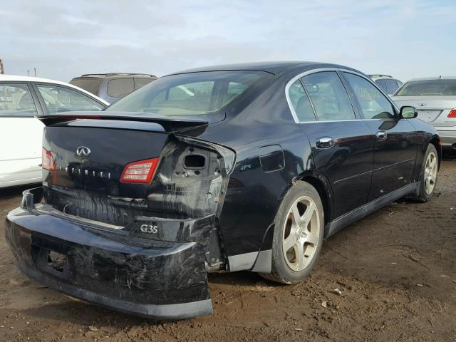 JNKCV51E33M333858 - 2003 INFINITI G35 BLACK photo 4