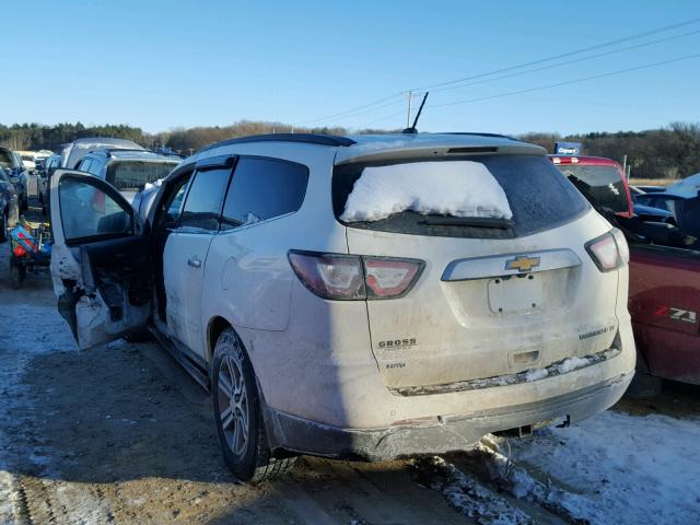 1GNKVHKD2FJ323338 - 2015 CHEVROLET TRAVERSE L WHITE photo 3