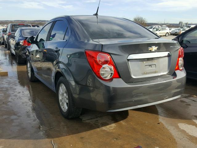 1G1JC5SH0D4175335 - 2013 CHEVROLET SONIC LT GRAY photo 3