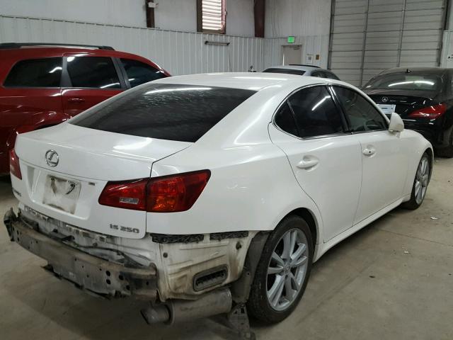 JTHBK262265007209 - 2006 LEXUS IS 250 WHITE photo 4