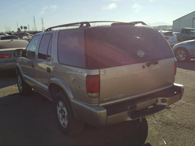 1GNDT13X64K153572 - 2004 CHEVROLET BLAZER BEIGE photo 3