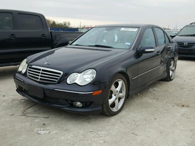 WDBRF52H26A864782 - 2006 MERCEDES-BENZ C GENERATI BLUE photo 2