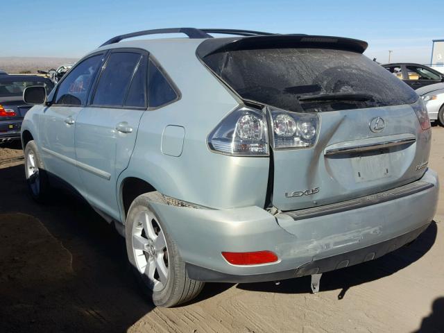 JTJHA31U440027482 - 2004 LEXUS RX 330 TEAL photo 3