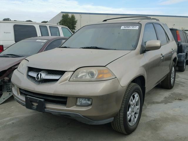 2HNYD18836H535667 - 2006 ACURA MDX TOURIN GOLD photo 2