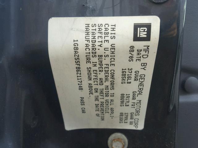 1G8AJ55F77Z136914 - 2007 SATURN ION LEVEL WHITE photo 10