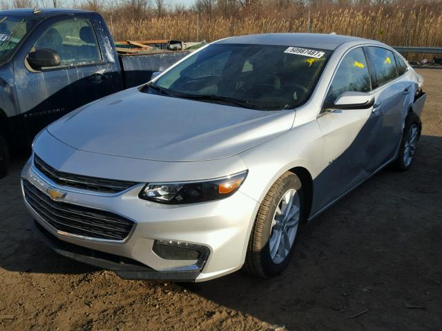 1G1ZD5ST0JF139665 - 2018 CHEVROLET MALIBU LT GRAY photo 2