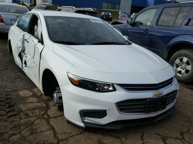 1G1ZD5STXJF137406 - 2018 CHEVROLET MALIBU LT WHITE photo 1