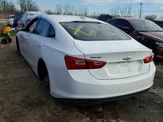 1G1ZD5STXJF137406 - 2018 CHEVROLET MALIBU LT WHITE photo 3