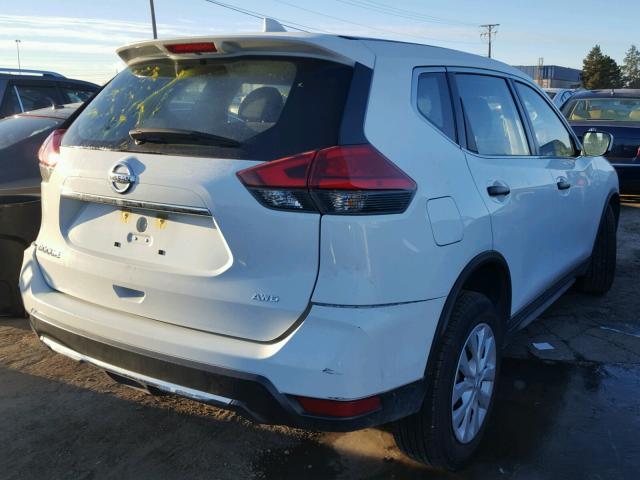 KNMAT2MVXHP509951 - 2017 NISSAN ROGUE S WHITE photo 4