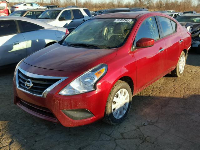 3N1CN7AP0GL868356 - 2016 NISSAN VERSA S RED photo 2