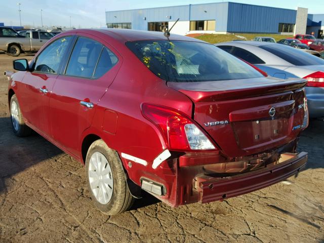 3N1CN7AP0GL868356 - 2016 NISSAN VERSA S RED photo 3