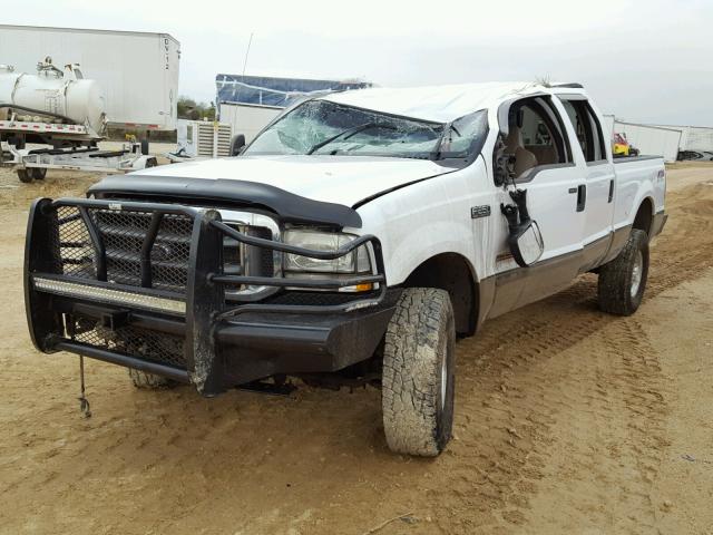 1FTNW21P94ED49369 - 2004 FORD F250 SUPER WHITE photo 2