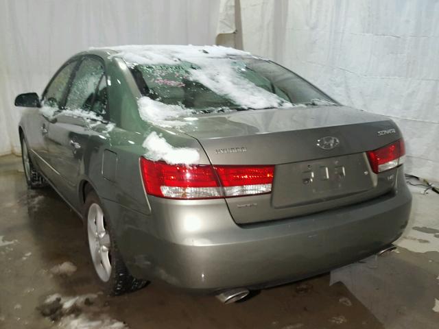 5NPEU46F58H310379 - 2008 HYUNDAI SONATA SE GRAY photo 3