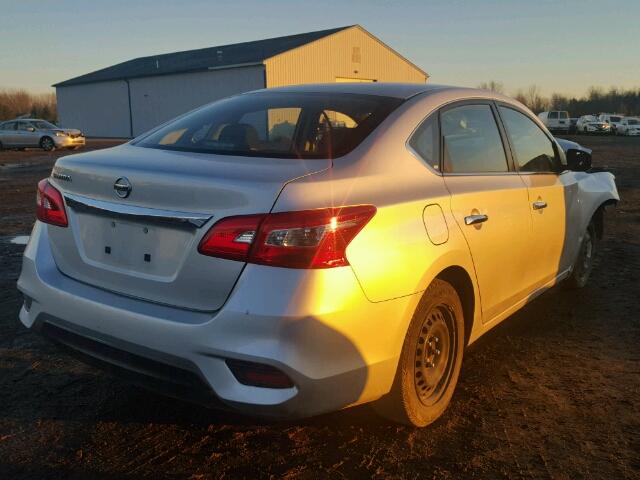 3N1AB7AP1GY262132 - 2016 NISSAN SENTRA S SILVER photo 4