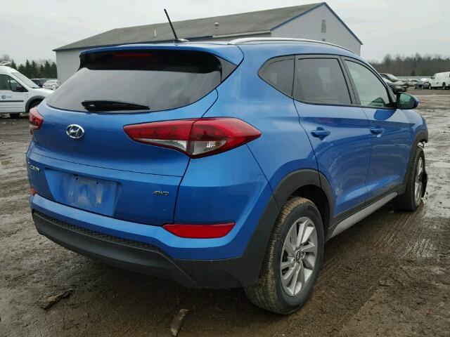 KM8J3CA44HU259671 - 2017 HYUNDAI TUCSON LIM BLUE photo 4