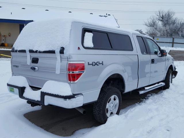 1FTFX1ET1BFC22741 - 2011 FORD F150 SUPER SILVER photo 4