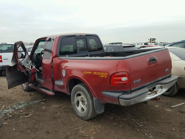 2FTRX08L31CA18049 - 2001 FORD F150 BURGUNDY photo 3