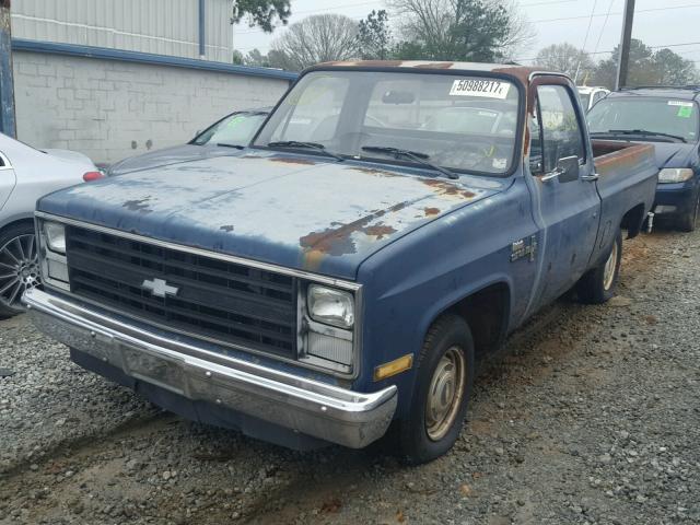 2GCCC14N2G1136824 - 1986 CHEVROLET C10 BLUE photo 2