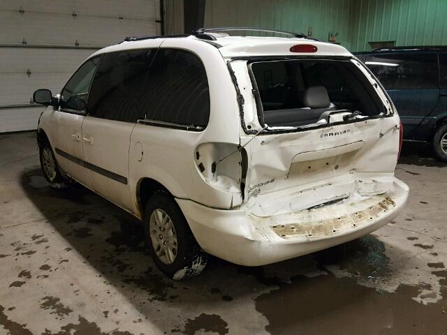 1D4GP25R97B108230 - 2007 DODGE CARAVAN SE WHITE photo 3