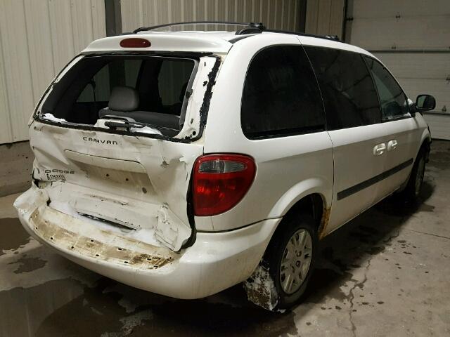 1D4GP25R97B108230 - 2007 DODGE CARAVAN SE WHITE photo 4