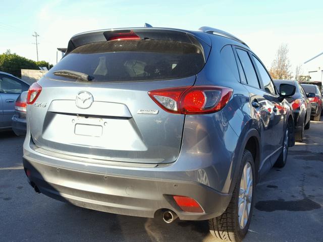 JM3KE2DY9F0516010 - 2015 MAZDA CX-5 GT BLUE photo 4