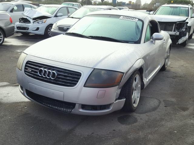 TRUWT28N911045291 - 2001 AUDI TT QUATTRO SILVER photo 2