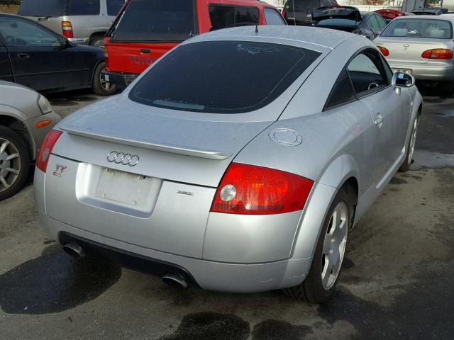 TRUWT28N911045291 - 2001 AUDI TT QUATTRO SILVER photo 4