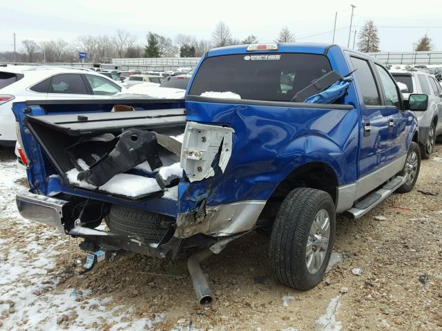 1FTFW1CF8CFA34901 - 2012 FORD F150 SUPER BLUE photo 4