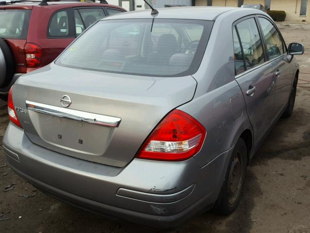 3N1BC11EX8L454046 - 2008 NISSAN VERSA S SILVER photo 4