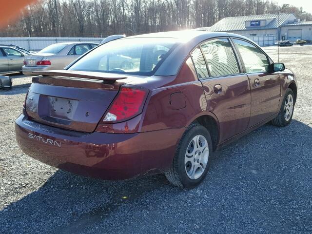 1G8AJ52F93Z146794 - 2003 SATURN ION LEVEL MAROON photo 4