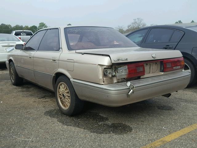 JT8VV22T2M0146589 - 1991 LEXUS ES 250 GOLD photo 3