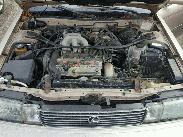 JT8VV22T2M0146589 - 1991 LEXUS ES 250 GOLD photo 7