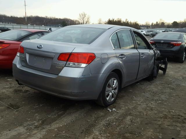 4S3BMBA60B3238850 - 2011 SUBARU LEGACY 2.5 SILVER photo 4