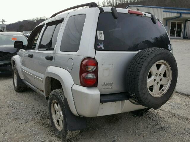 1J4GL48K66W291719 - 2006 JEEP LIBERTY SP SILVER photo 3