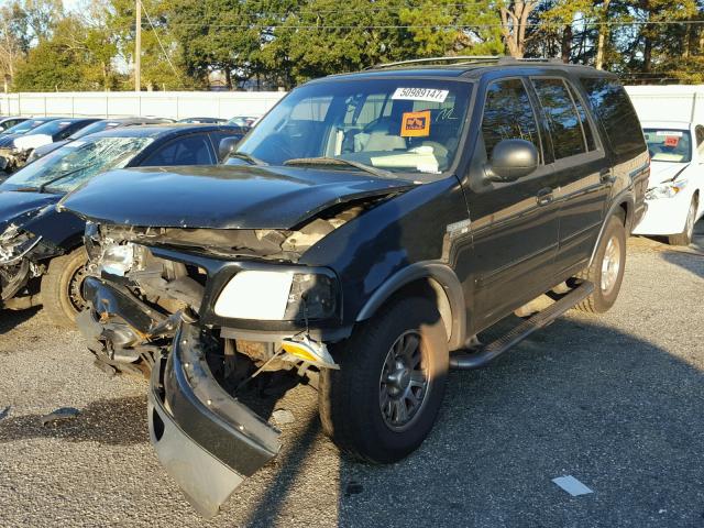 1FMRU15L51LA63952 - 2001 FORD EXPEDITION BLACK photo 2