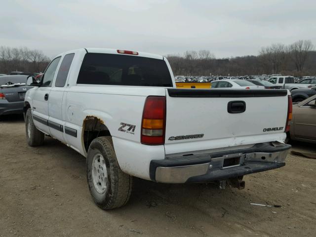 1GCEK19T81E206108 - 2001 CHEVROLET SILVERADO WHITE photo 3