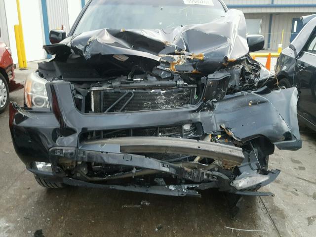 5FNYF28657B023209 - 2007 HONDA PILOT EXL BLACK photo 9